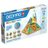 Magnetic Toys Supecolor Tiles 78-Piece Building Set for Kids Ages 5-99 | Swiss-Made STEM & STEAM Authenticated Educational Toy Made from 100% Recycled Plastic | Creative Learning Play